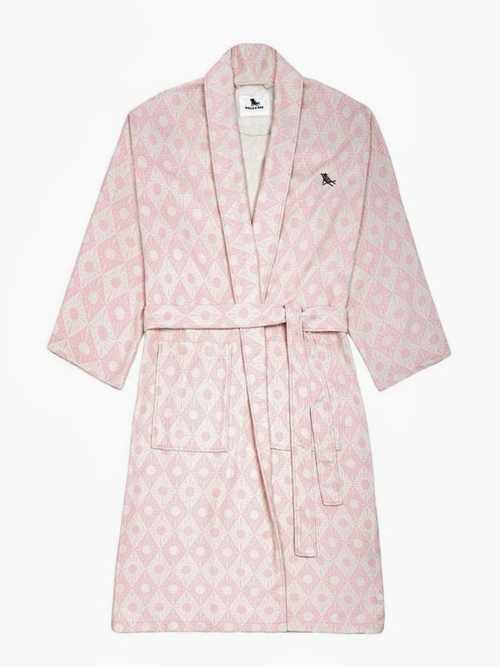 Dock & Bay Waffle Bath Robe - Diamond Pink Robe